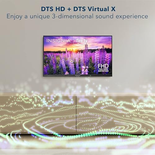 INSIGNIA 24" Class F40 Series LED Full HD Smart Fire TV, Voice Remote with Alexa, Stream Live TV Without Cable