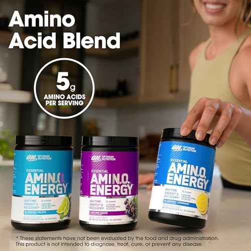 Optimum Nutrition Amino Energy - Pre Workout with Green Tea, BCAA, Amino Acids, Keto Friendly, Green Coffee Extract, Energy Powder - Orange Cooler, 65 Servings (Packaging May Vary)