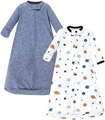 Hudson Baby BabyCotton Long-Sleeve Wearable Sleeping Bag, Sack, Blanket