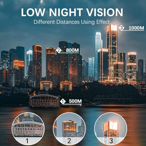 Monocular-Telescope 80x100 High Powered Monoculars High Definition for Adults High Powered with Smartphone Adapter Telescope Hunting Wildlife Bird Watching Travel Camping Hiking-Dark