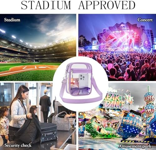 USPECLARE Clear Purse Stadium Approved CrossBody Bag for Men and Women