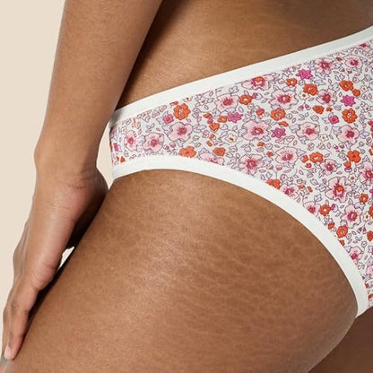 Amazon Essentials Women's Cotton Bikini Brief Underwear (Available in Plus Size), Multipacks
