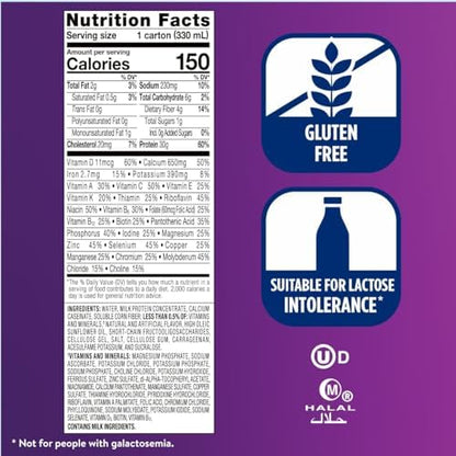 Ensure Max Protein Shake | French Vanilla | Ready to Drink | 30g Protein for Muscle Health | 1g Sugar, 4g Fiber | 11 fl oz, 12 Pack