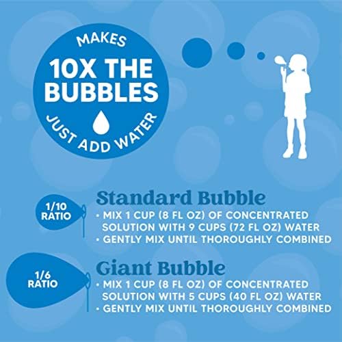 JOYIN 32 OZ Concentrated Bubble Solution for Bubble Machines (Up to 2.5 Gallons), Concentrated Solution Refills for Machine, Wands, Blower, Easter, Kids, Parties
