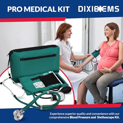 Dixie EMS Blood Pressure and Sprague Stethoscope Kit - Teal