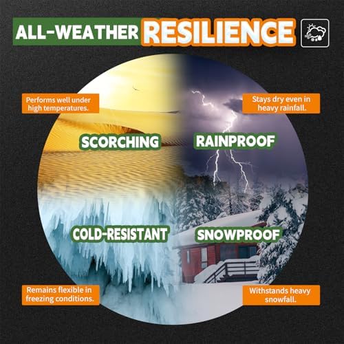 8x10 Feet Tarp Waterproof,9Mil Thick,Finished Size Tarps,UV Resistant,Durable,Multipurpose Poly Tarp Cover with Metal Grommets and Reinforced Edges,Green/Black by RAINDEWAY