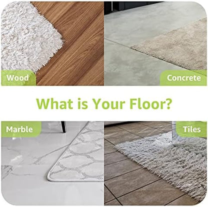 Rabenda 24 Pcs Grippers for Rugs, Non Slip Rug Pads for Hardwood Floors and Tiles, Reusable Rug Tape for Area Rugs, Dual Sided Adhesive Rug Pad Gripper Keep Corners Flat(Black)