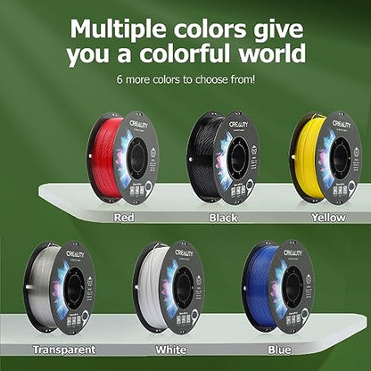 Official Creality PETG 3D Printer Filament 1.75mm 1KG (2.2lbs), High Precision, Strong Toughness, Odorless, Better Flow, Moistureproof 3D Printing CR PETG Filament, Grey