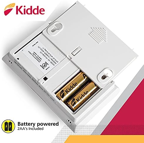 Kidde Carbon Monoxide Detector, Battery Powered CO Alarm with LEDs, Test-Reset Button, Low Battery Indicator, Portable
