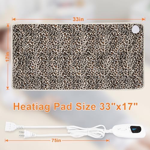 Heating Pad,Electric Heating Pads for Back,Hot Heated Pad for Abdomen,Shoulder,Knee,Multiple Temp and Auto Shut Off