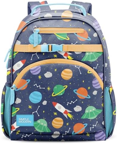 Simple Modern Medium Toddler Backpack for School Girls and Boys | Kindergarten Elementary Kids Backpack | Fletcher Collection | Kids - 15" tall | Outer Space
