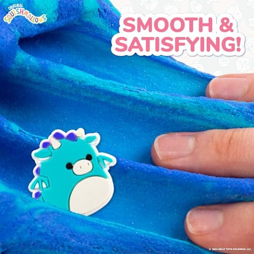 Original Squishmallows Premium Cloud Slime, 3-Pack, 9 Add Ins, 8 oz. Fluffy Slimes, for Kids, Bulk, Great 6 Year Old Toys & Party Favors, Super Soft Sludge Toy