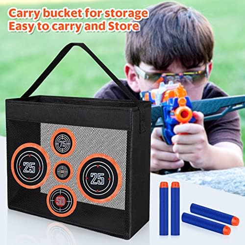 1000PCS Bullets Refill Darts Fit for Nerf N-Strike Elite Series Bulk Bullets Compatible for Nerf Party with Portable Shooting Practice Target Mesh Bag