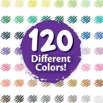 Crayola Colored Pencils Set for Kids (120ct), Bulk Art Supplies for Kids, Back to School Essentials, Teacher Classroom Must Haves, Coloring Book Pencils