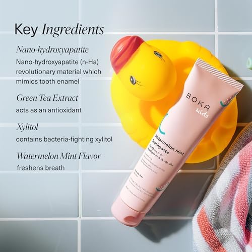 Boka Fluoride Free Toothpaste Nano Hydroxyapatite Toothpaste - Watermelon Mint Flavor, 4 oz 3Pk US Manufactured