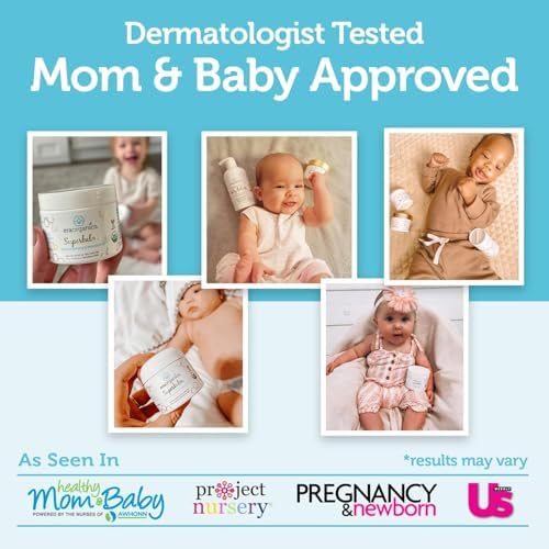 Era Organics Healing Ointment for Babies - USDA Certified Organic Natural Moisturizer Gentle on Sensitive Skin Prone To Baby Eczema, Cradle Cap (Infant Seborrheic Dermatitis), Rashes, Hives 4oz