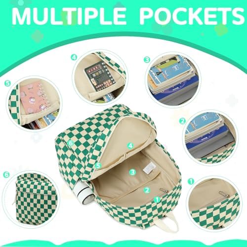 School Backpack for Teen Girls Bookbags Elementary High School Corduroy Laptop Bags Women Travel Daypacks