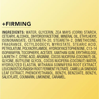 Jergens Natural Glow +Firming Self Tanner Body Lotion, Fair to Medium Skin Tone, Sunless Tanning Moisturizer with Collagen and Elastin. Helps to Visibly Reduce Cellulite, 7.5 Fl Oz (Pack of 2)