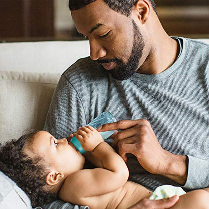 Evenflo Feeding Baby Bottles, Standard Neck, 8 Ounce | Tinted Plastic | Pink/Lavender/Teal | Pack of 36