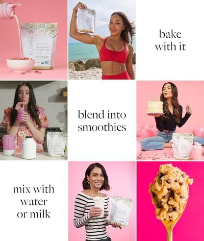 Truvani Vegan Pea Protein Powder | Vanilla | 20g Organic Plant Based Protein | 10 Servings | Keto | Gluten & Dairy Free | Low Carb | No Added Sugar