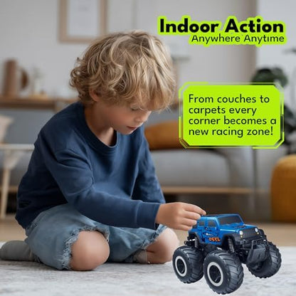 Threeking 1:16 Waterproof Monster Truck SUV Toys RC Cars Remote Control Car Truck Toys 4WD All Terrain Off-Road Car Toy Gifts Presents 6 7 8 9 10 11 12 Year Old Kids Boys Girls Toys