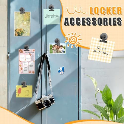 Grtard 48pack Magnetic Clips Heavy Duty, Black Magnet Clips for Fridge, Refrigerator Magnets, Scratch Free Magnets with Clip, Strong Magnetic Clip for Refrigerator, Whiteboard, Locker, Classroom