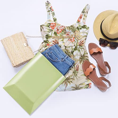 Metronic Poly Mailers 14.5X19 100PC, Strong Adhesive Shipping Bags for Clothing, Waterproof and Tear-Proof Shipping Envelopes, Packaging Bags Mailers Poly Bags, Avocado Green