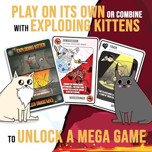 Exploding Kittens Good vs. Evil 2-5 Players - Ages 7+ - Inspired by Netflix Show - Party & Family Card Game for Kids & Adults