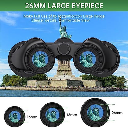20x50 High Powered Binoculars for Adults, Waterproof Compact Binoculars with Low Light Vision for Bird Watching Hunting Football Games Travel Stargazing Cruise with Carrying Bag