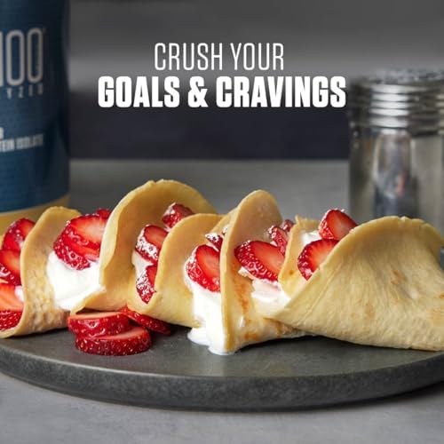 Dymatize ISO100 Whey Protein Powder Isolate, Gourmet Chocolate, 25g of Protein, 5 Pound, 5.5g BCAAs, Less Than 120 Cal., Gluten Free, 1g Fat, 1g Sugar, 2g Carb (71 Servings)