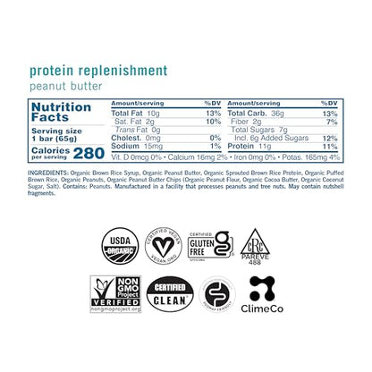 GoMacro MacroBar Organic Vegan Protein Bars - Peanut Butter (2.3 Ounce Bars, 12 Count)