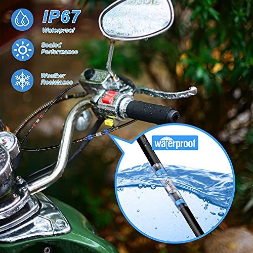 Kuject 330PCS Solder and Seal Butt Connectors Kit, Self-Solder Heat Shrink Wire Connectors, Waterproof and Insulated Electrical Butt Splice for Marine Automotive Aircraft Boat Truck Wire Joint