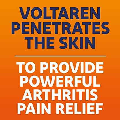 Voltaren Arthritis Pain Gel for Powerful Topical Arthritis Pain Relief with Diclofenac - NEW Easy Open Cap - 100 g x 2