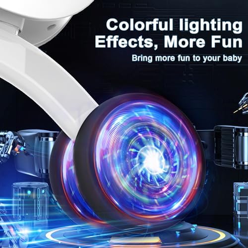 Colorful Lighting Baby Balance Bike Toys for 1 Year Old Boy Girl Gifts, 10-36 Month Toddler Balance Bike, No Pedal 4 Silence Wheels & Soft Seat First Riding on Toys, 1st Birthday Gifts