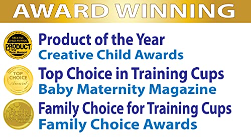 Reflo Smart Cup (Asst 4 colors) Open Training Cup, Toddler Cup, No Suction 6oz, 360 Control-Flow, USA MADE Premium High-Impact Plastic