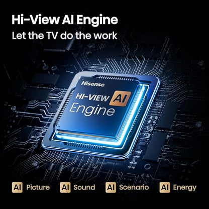 Hisense 65" Class U6 Series Best Value Mini-LED 4K UHD Smart Fire TV (65U65QF, 2025 Model) - QLED, Native 144Hz, HDR10+, Dolby Vision IQ, Dolby Atmos, Built-in Subwoofer, Game Mode Pro, Alexa Built In