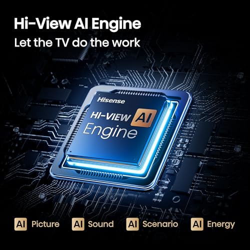 Hisense 55" Class U6 Series Best Value Mini-LED 4K UHD Smart Fire TV (55U65QF, 2025 Model) - QLED, Native 144Hz, HDR10+, Dolby Vision IQ, Dolby Atmos, Built-in Subwoofer, Game Mode Pro, Alexa Built In