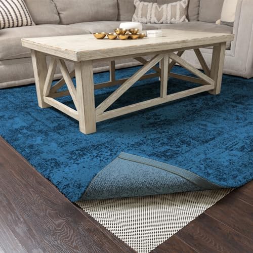 Veken 8x10 Ft Rug Pad Gripper for Hardwood Floors, Non Slip Rug Pads for Area Rugs, Thick Rug Grippers for Tile Floors, Under Carpet Anti Skid Mat, Keep Your Rugs Safe and in Place