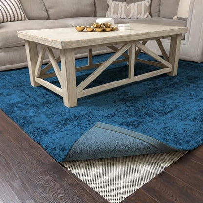 Veken 8x10 Ft Rug Pad Gripper for Hardwood Floors, Non Slip Rug Pads for Area Rugs, Thick Rug Grippers for Tile Floors, Under Carpet Anti Skid Mat, Keep Your Rugs Safe and in Place