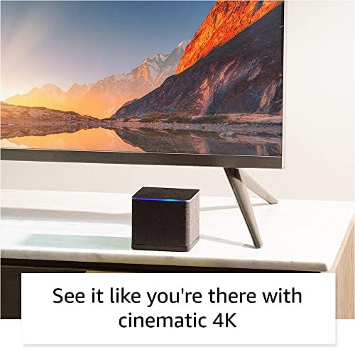 Amazon Fire TV Cube (newest model) with AI-powered Fire TV Search, Hands-free streaming device with Alexa, Wi-Fi 6E, 4K Ultra HD