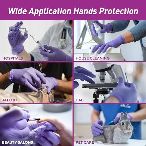 MedPride Powder-Free Nitrile Exam Gloves, Medium, Case/1000 (100 Count (Pack of 10))