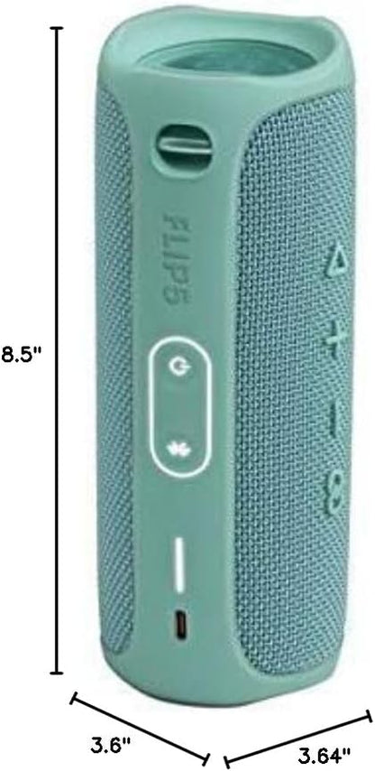 JBL FLIP 5 Waterproof Portable Bluetooth Speaker - Teal (Renewed)