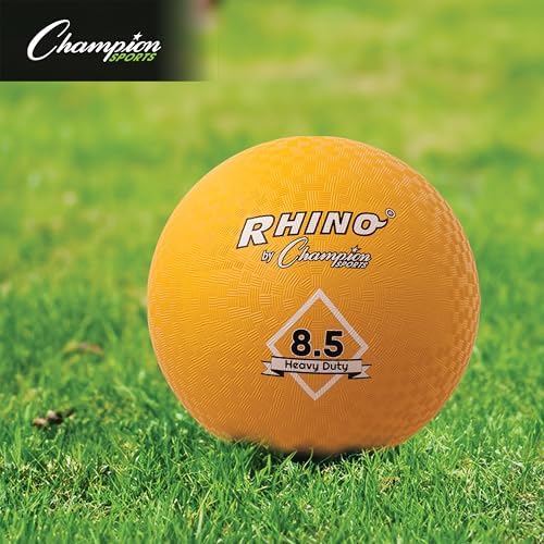 Champion Sports Playground Balls – Single Balls & Sets, Multiple Colors, Durable Nylon-Wound Construction for Kickball & Indoor/Outdoor Play