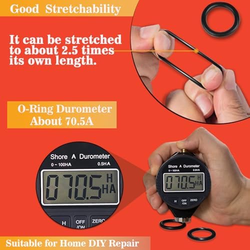 419 PCS Universal Metric O-Ring Kit，32 Sizes Buna-N 70A Rubber O Ring Assortment Set for Various Car Auto Faucet Plumbing Pressure Washer Air or Gas Sealing Repair Resist Oil and Heat
