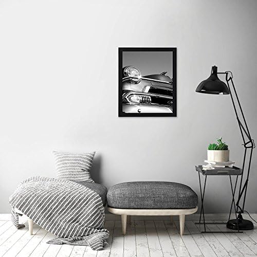 Americanflat 18x24 Poster Frame with Polished Plexiglass - Black Picture Frame - Wide Photo Frames Made of Engineered Wood for Vertical or Horizontal Wall Display - Epic Collection - Black