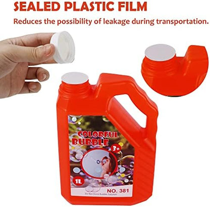 Lulu Home Bubble Concentrated Solution, 1 L/ 33.8 OZ Bubble Refill Solution for Kids Halloween Parties, Bubble Machine, Giant Bubble Wand, Bubble Blower Toys