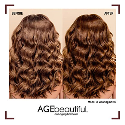 AGE beautiful Permanent Hair Color Dye Liqui Creme | 100% Gray Coverage | Anti-Aging Haircolor | Biotin for Thicker, Fuller Hair | Professional Salon Coloring
