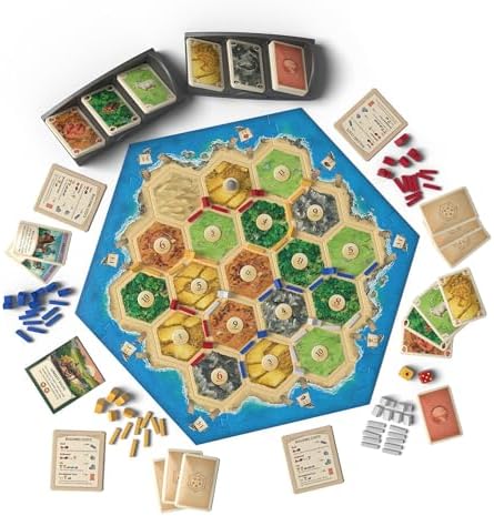 CATAN Board Game (6th Edition) Trade, Build & Settle in The Classic Strategy Game for Family, Kids & Adults, Ages 10+, 3-4 Players, 60-90 Min Playtime