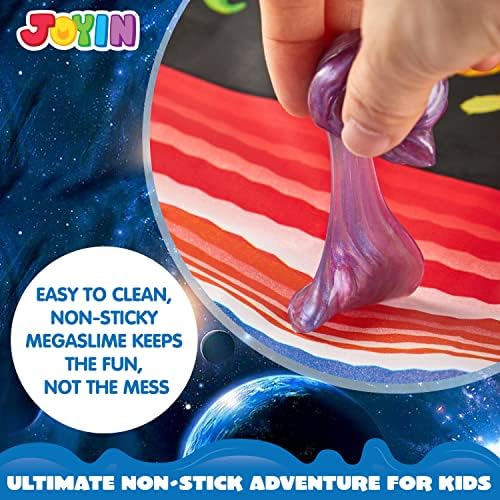 JOYIN Slime Party Favors, 24 Pack Galaxy Slime Ball - Stretchy, Non-Sticky, Mess-Free, Stress Relief, and Safe - Toys for Girls and Boys - Classroom Reward, Party Supplies