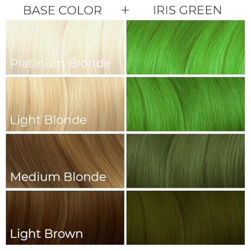 Arctic Fox Semi-Permanent Hair Dye, Vegan & Cruelty-Free, Ammonia-Free, Conditioning, Vibrant Iris Green, For All Hair Types, 8 Fl Oz (Pack of 2)